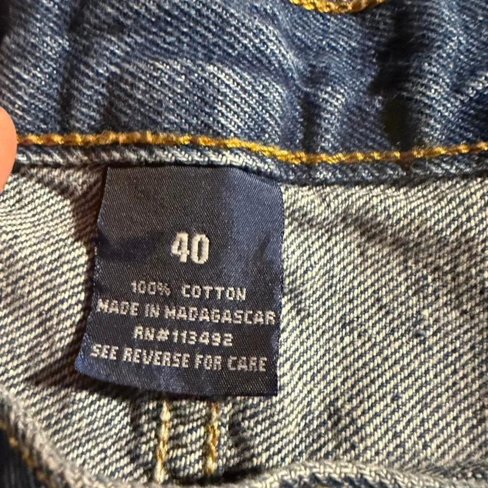 Vintage Baggy Denim Shorts Size 40 Y2K Skater Jorts Loose Fit